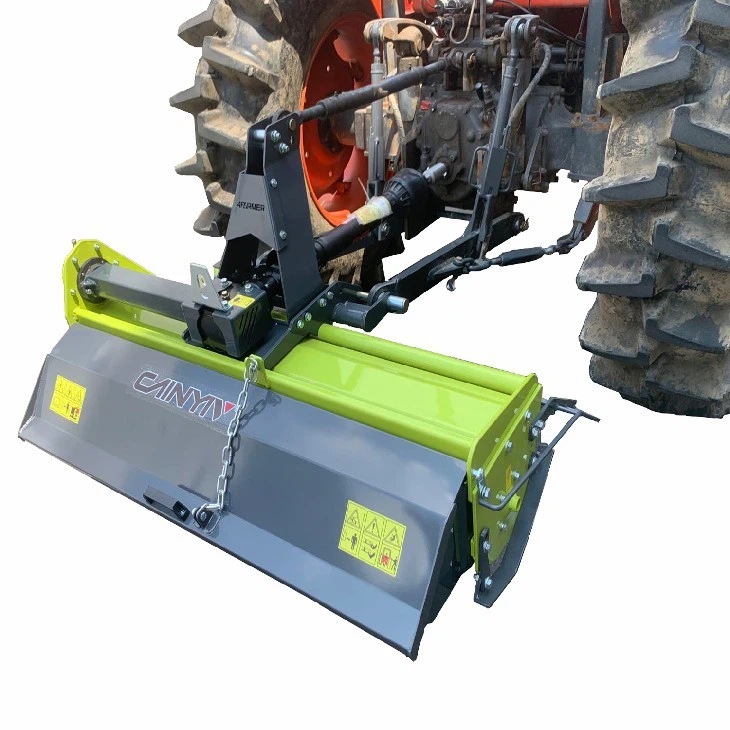 Rear Mounted Rotary Tiller Tractor Attachment