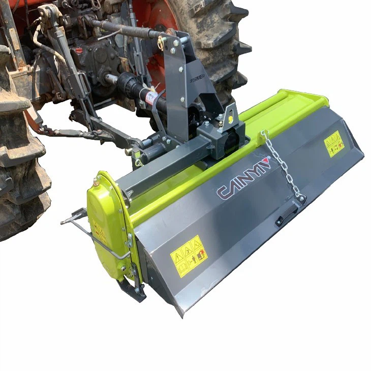 Rear Mounted Rotary Tiller Tractor Attachment